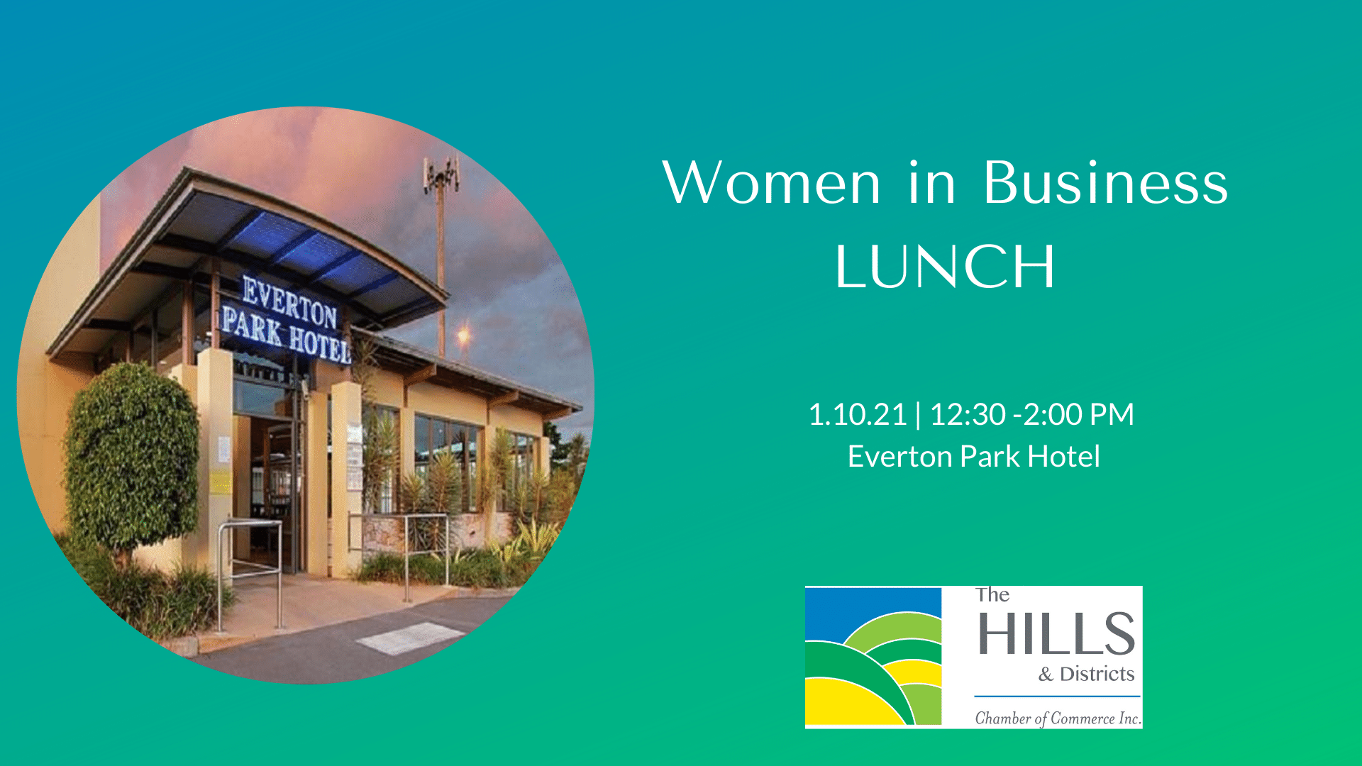 Women in Business Lunch – 1st October 12.30 – 2.30pm