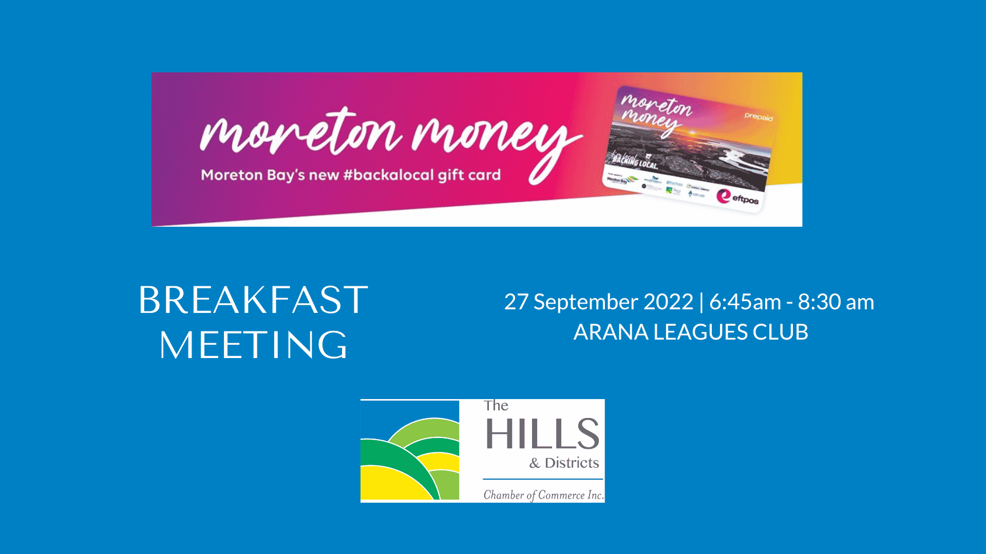 Breakfast Meeting » September 2022 – Launch of Moreton Money