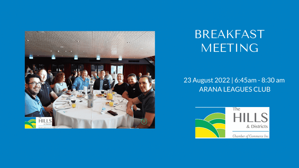 Hills Chamber Breakfast 28 August 2022