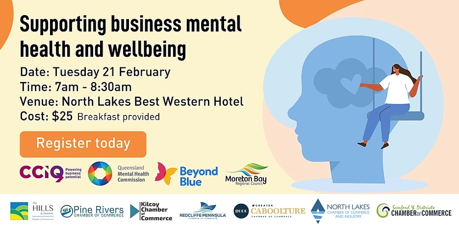 Breakfast Meeting, Partner Event » CCIQ Business Mental Health and Wellbeing Event 2023