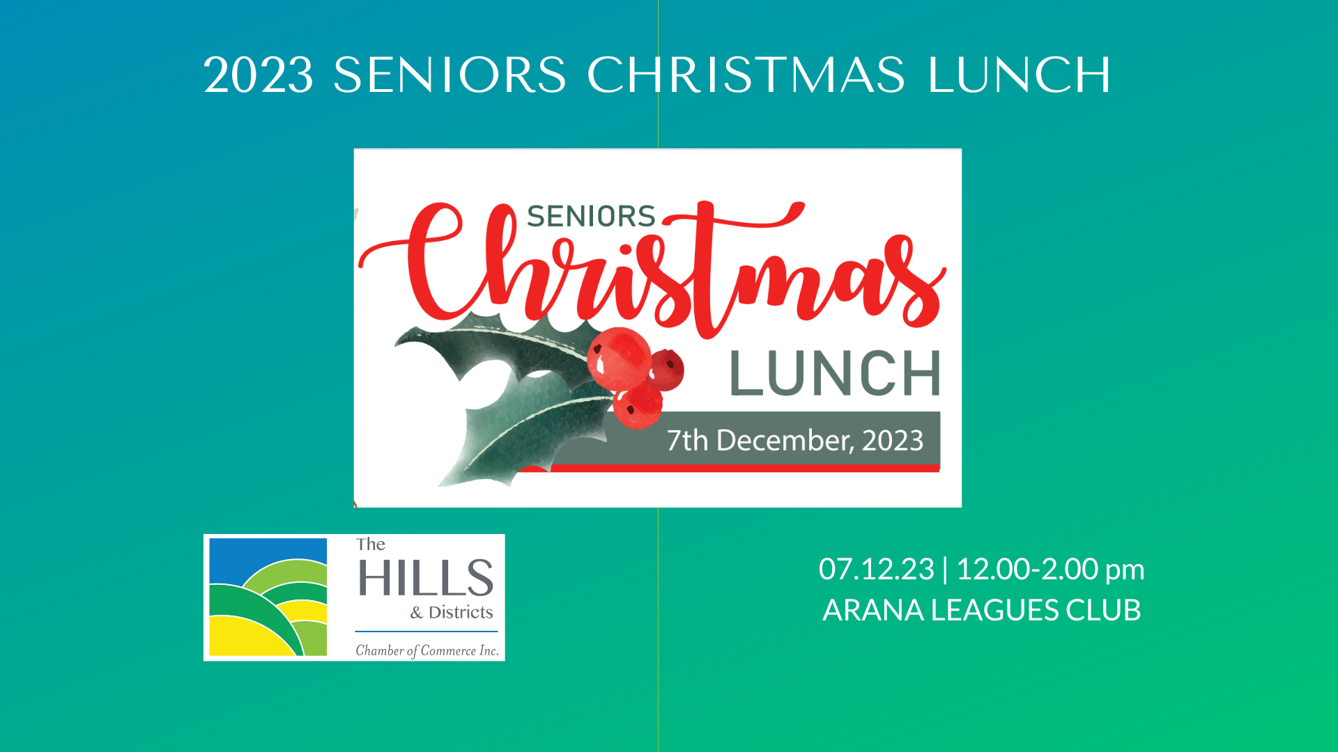 Seniors Event » 2023 Seniors Christmas Lunch